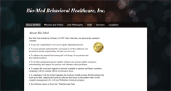 Desktop Screenshot of biomedbehavioralhealthcare.org